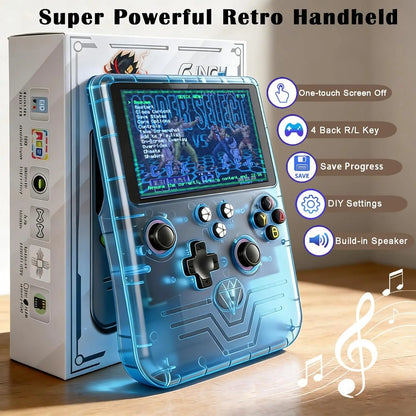 FLLTF MAX Retro Handheld Game Console 6 Inch IPS Screen Mini Retro