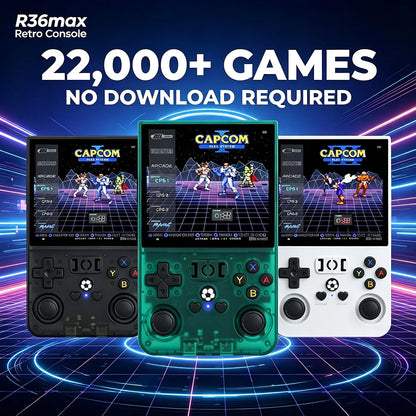 R36max Retro Handheld Game Console Chip 22000+games Open Source Linux