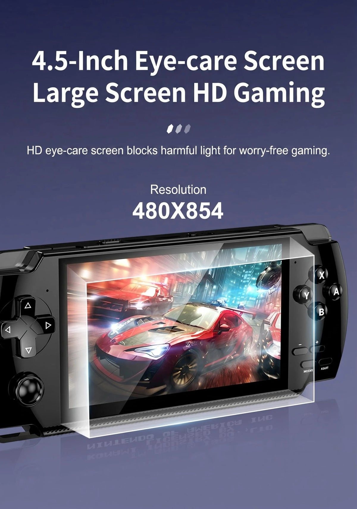 Retro Handheld Game Console 4.5 Inch IPS Screen Linux System Portable