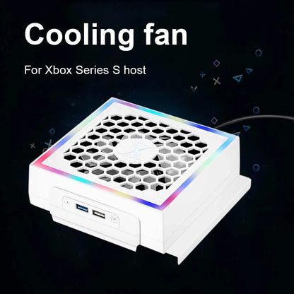 RGB Cooling Fan For Console Series S Console 3 Gears 5V 2.4A With 2