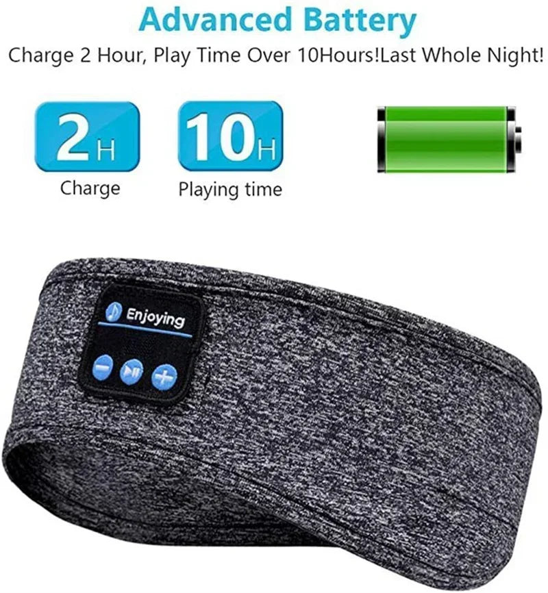 Wireless Bluetooth Headband Earphones Sports Headphones Elastic