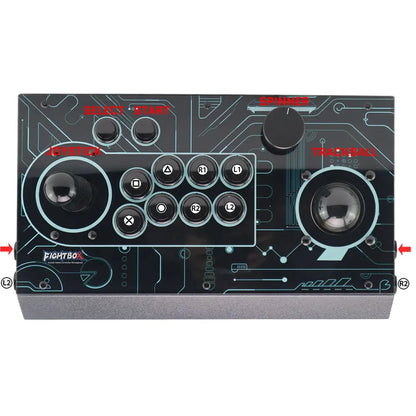 Pro Arcade Fight Stick With Trackball&spinner Retro Game Controller