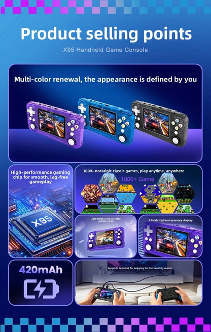 Retro HD Screen Handheld Game Console Mini Arcade Portable PSP