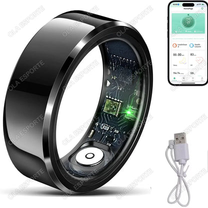 R10 Smart Ring With Charging Dock Box Men Women Health Sleep Heart