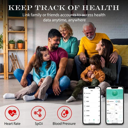 Smart Ring Health Tracker Sleep Monitor 24H Heart Rate Blood Oxygen