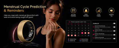 AURA Matt Smart Ring Fitness Sports Health Monitor Sleep Temperature