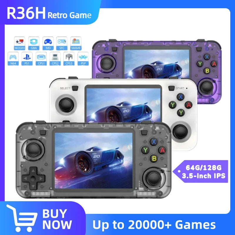 Retro Handheld Video Game Console Linux System 3.5-inch IPS Screen