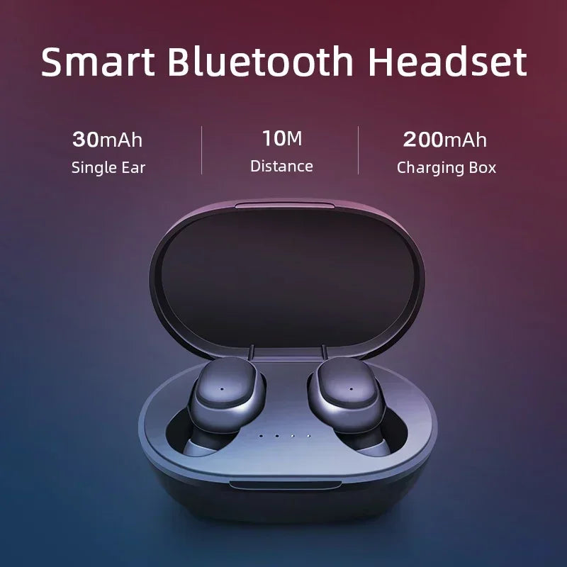 Wireless Bluetooth 5.3 Earphones TWS Hifi Sound Earbuds Gaming Sports