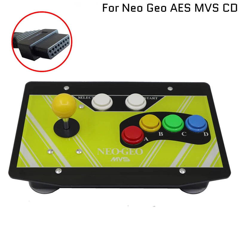 Neogeo 6 Buttons 15pin Arcade Joystick Controller Artwork Panel Fight