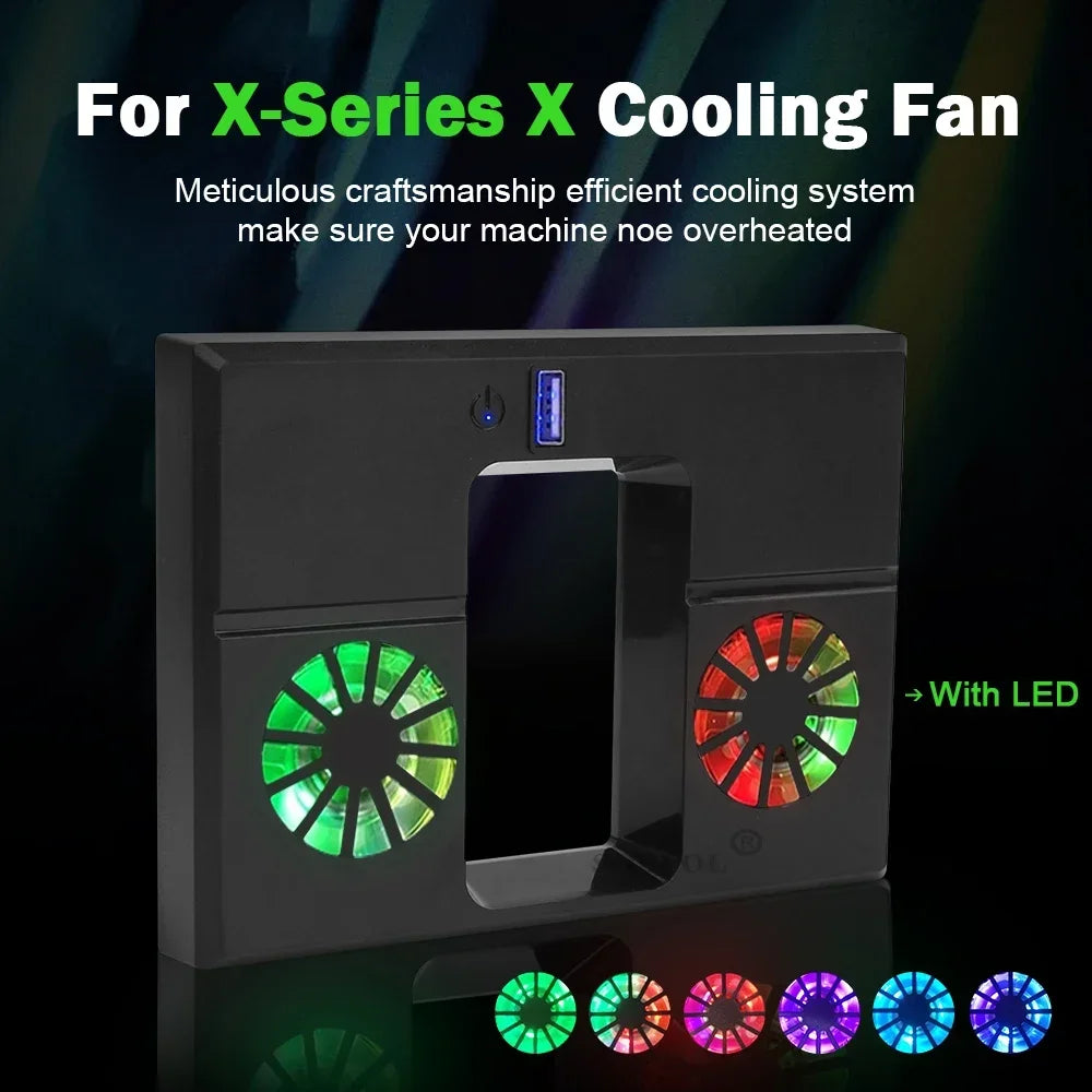 RGB Cooling Fan For Console Series X Console Game Host Cooling Fan