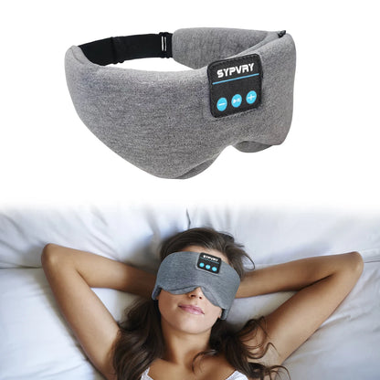 Bluetooth Sleep Mask Cotton Eye Shade Cover Wireless Headset With HD