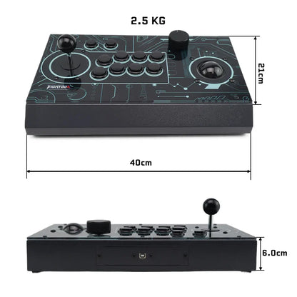 Pro Arcade Fight Stick With Trackball&spinner Retro Game Controller
