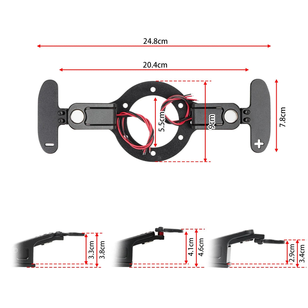 Racing Simulation Steering Wheel Magnetic Shift Paddles For Gaming 9