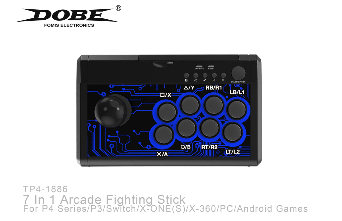 Arcade Fighting Stick 1886,wired Game Joystick Controller For