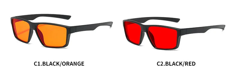 Europe Gaming Glasses For Men Women Red Orange Lens Anti Blue Light