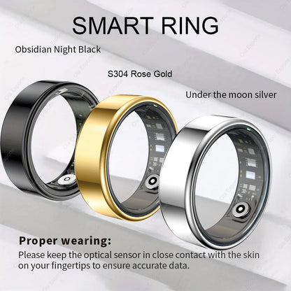 All Size（6-14） Smart Ring Men Women Heart Rate Blood Oxygen And Sleep