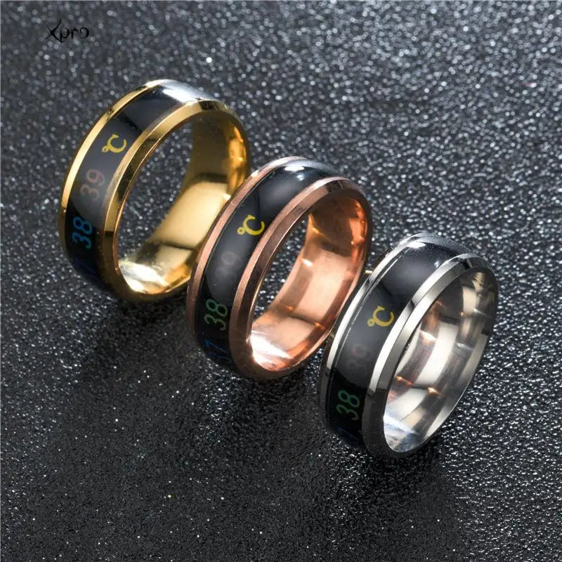 Smart Stainless Steel Multifunctional Ring For Couples Mood Changes