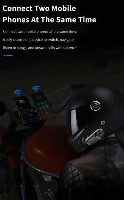 Bluetooth 5.3 Helmet Headset Wireless Hands-free Call Phone Kit