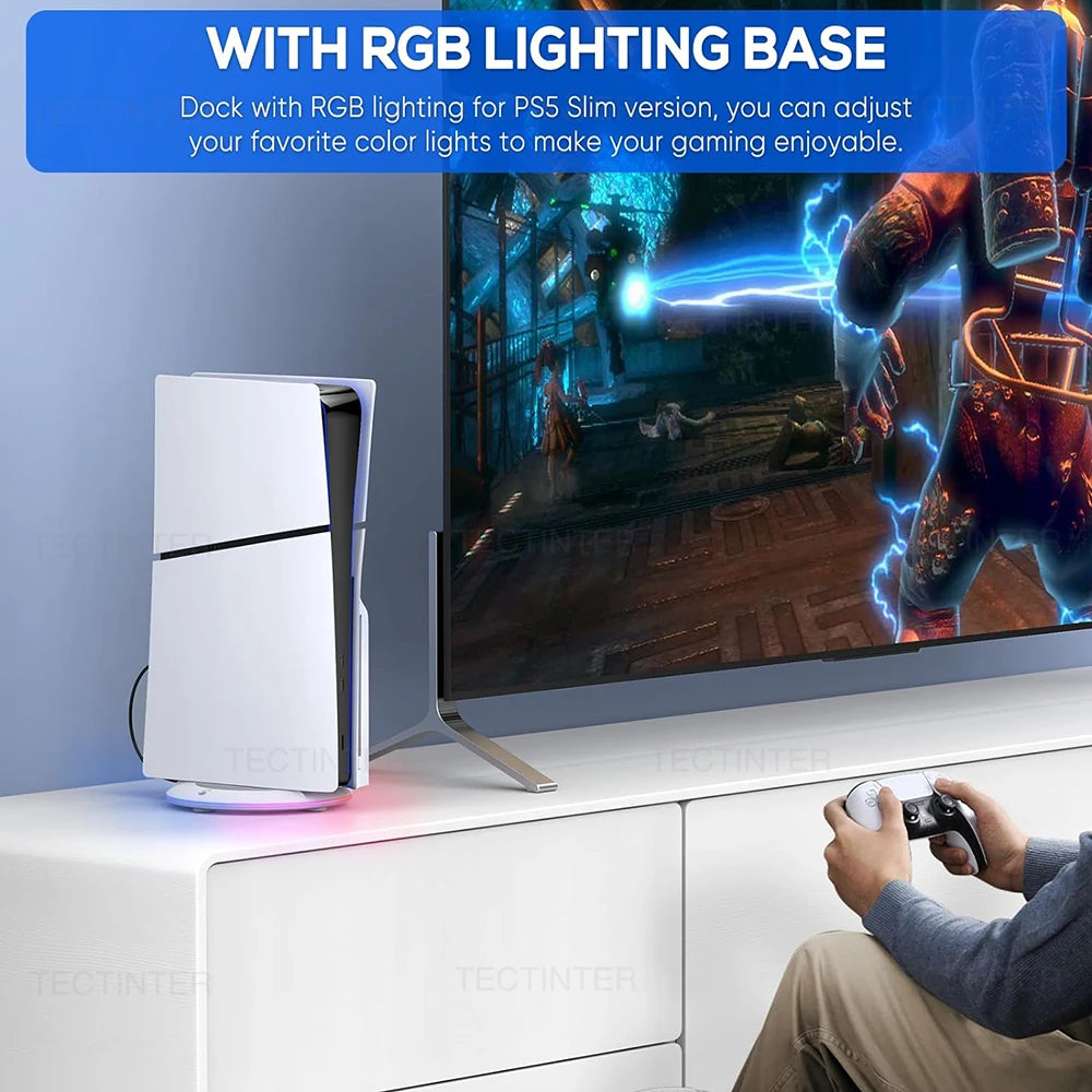 RGB Vertical Cooling Stand For Console Slim/console Pro Console