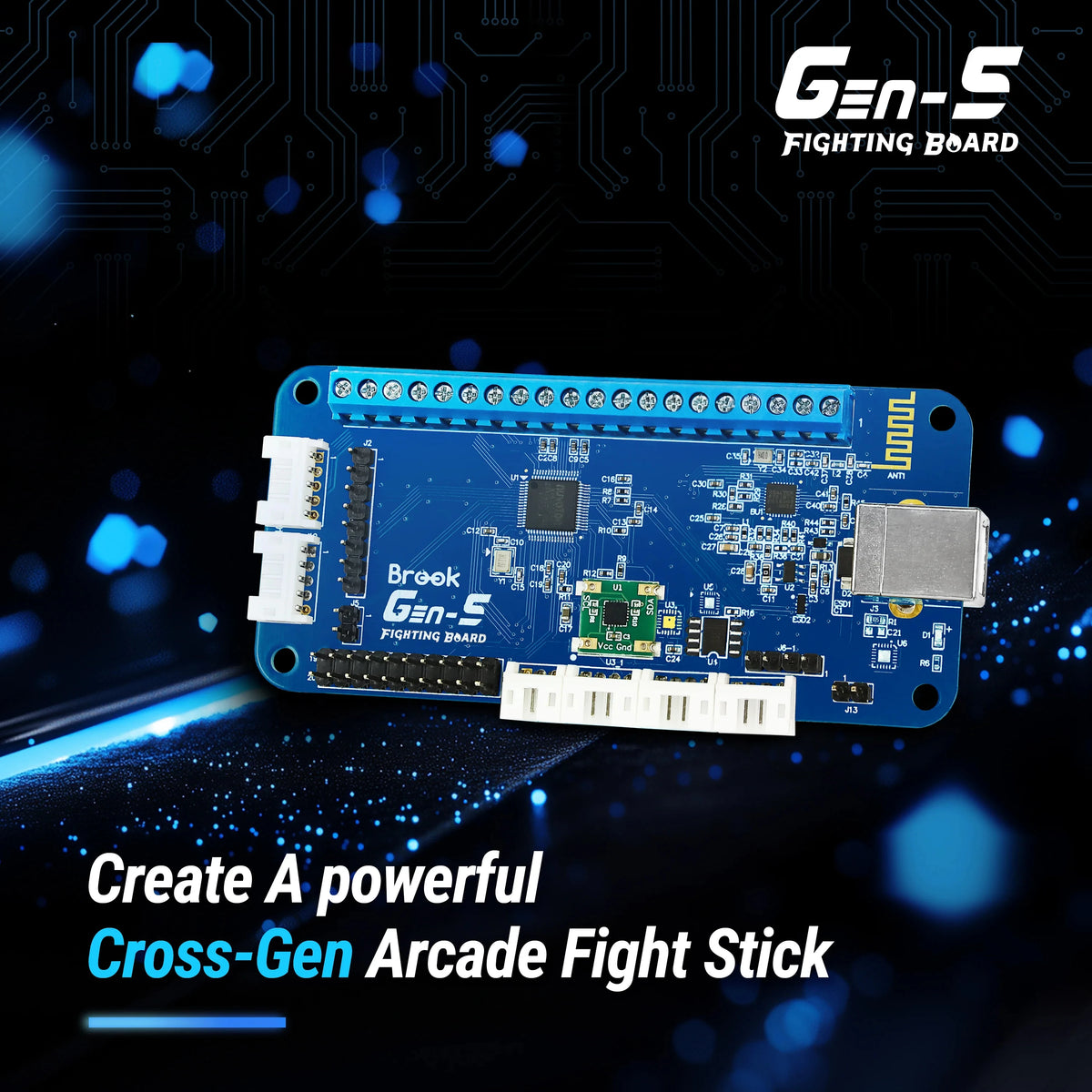 Fighting Game Gen-5th Board Arcade Game Joystick Control Card Fits