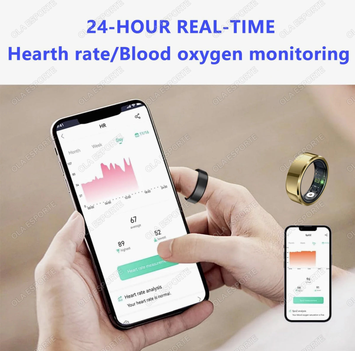 R10 Smart Ring With Charging Dock Box Men Women Health Sleep Heart