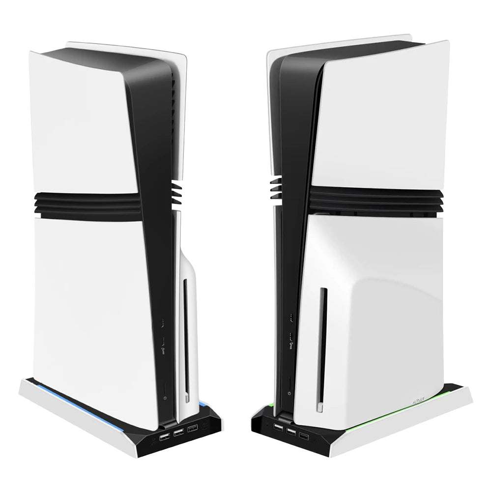 For PS 5 Slim/ps 5 Pro RGB Vertical Cooling Stand Base 8 Light Mode