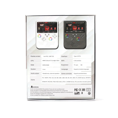 FLLTF MAX Retro Handheld Game Console 6 Inch IPS Screen Mini Retro