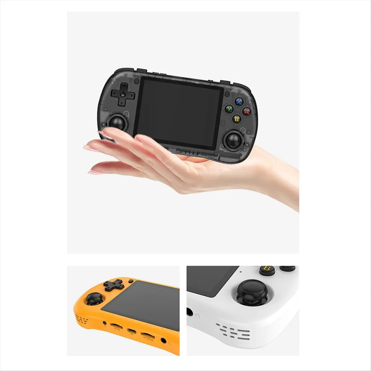 Retro Video Handheld Game Console 3.5-inch Dual Hall Effect Joystick