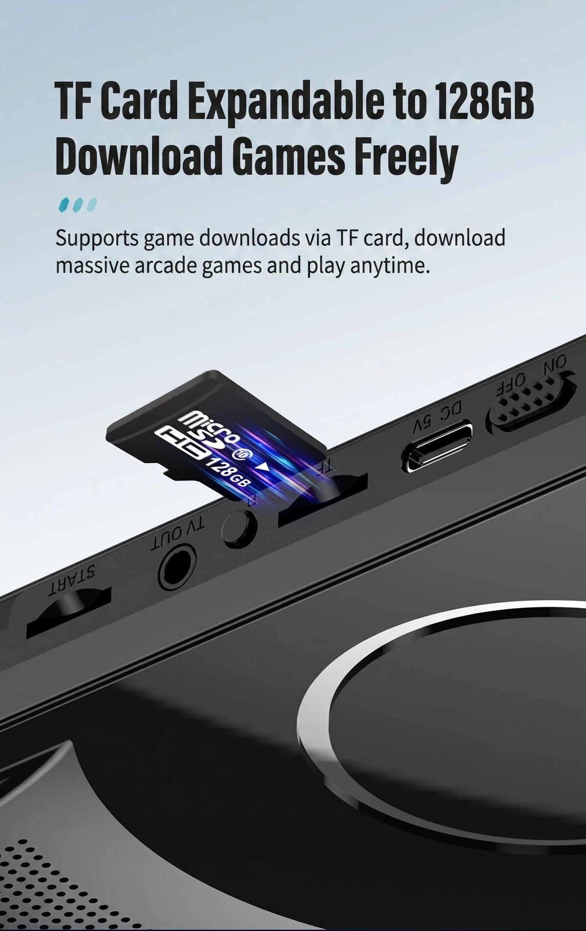 Retro Handheld Game Console 4.5 Inch IPS Screen Linux System Portable