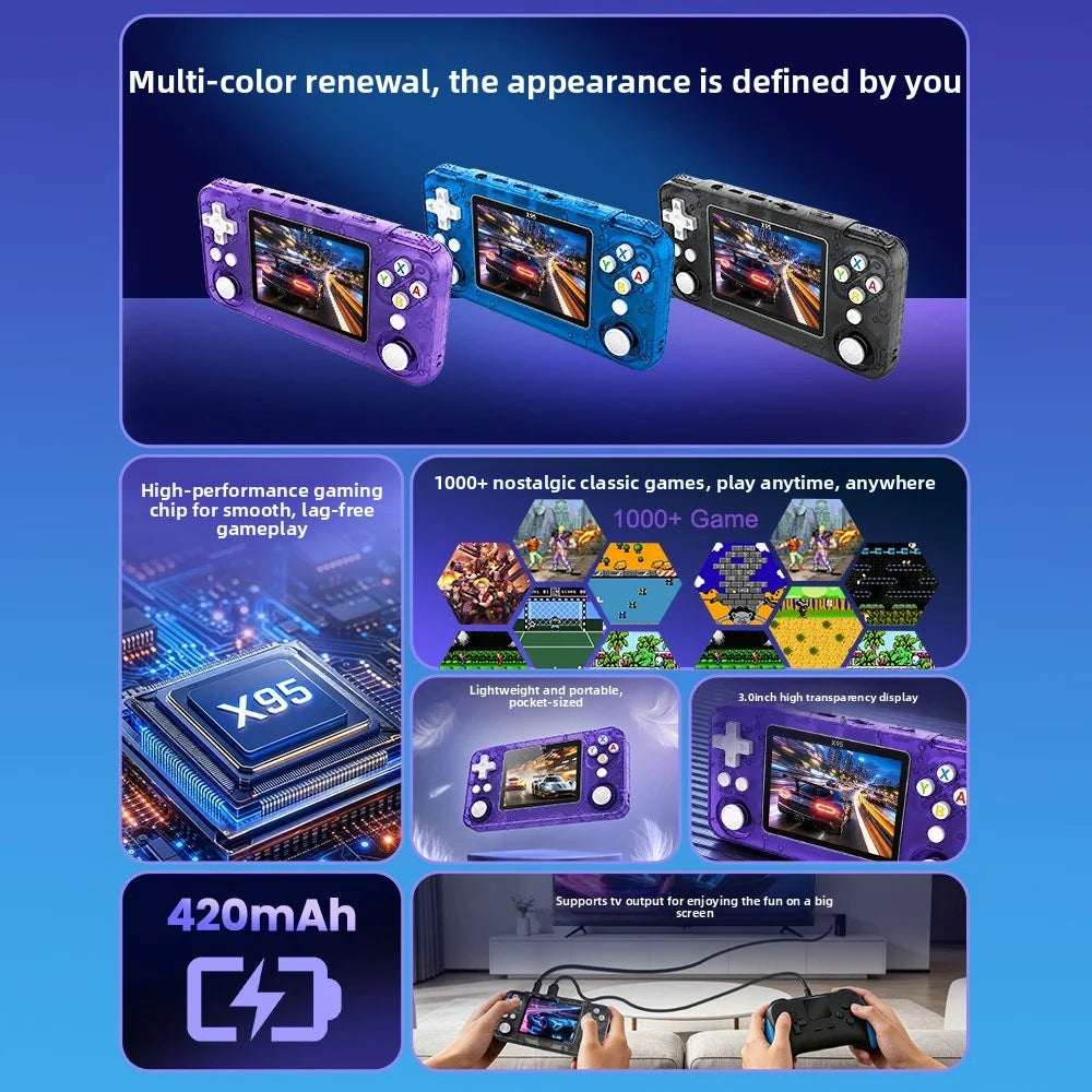 Retro HD Screen Handheld Game Console Mini Arcade Portable PSP