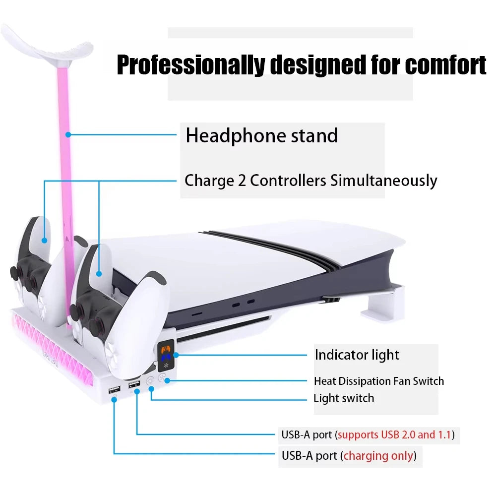 Horizontal Cooling Stand For Console Slim/pro Disc Edition & Digital