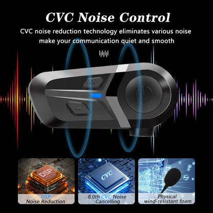 Bluetooth 5.3 Helmet Headset Wireless Hands-free Call Phone Kit