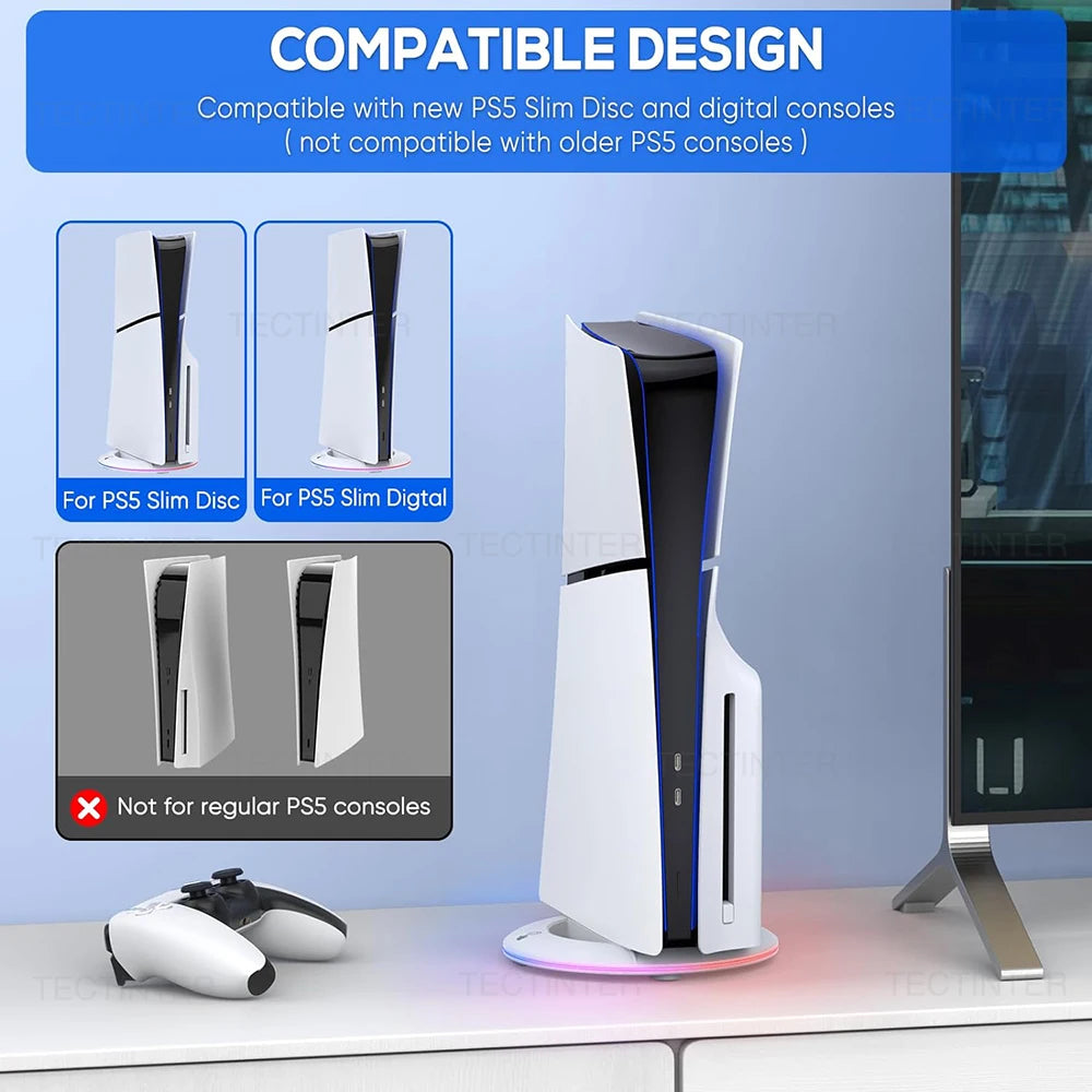 RGB Vertical Cooling Stand For Console Slim/console Pro Console