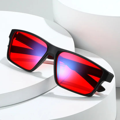 Europe Gaming Glasses For Men Women Red Orange Lens Anti Blue Light