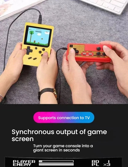 Retro Classic Handheld Game Console 400 Games Rechargeable Portable